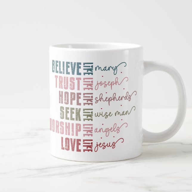 Bibliskt dygder jumbo mugg (Höger)