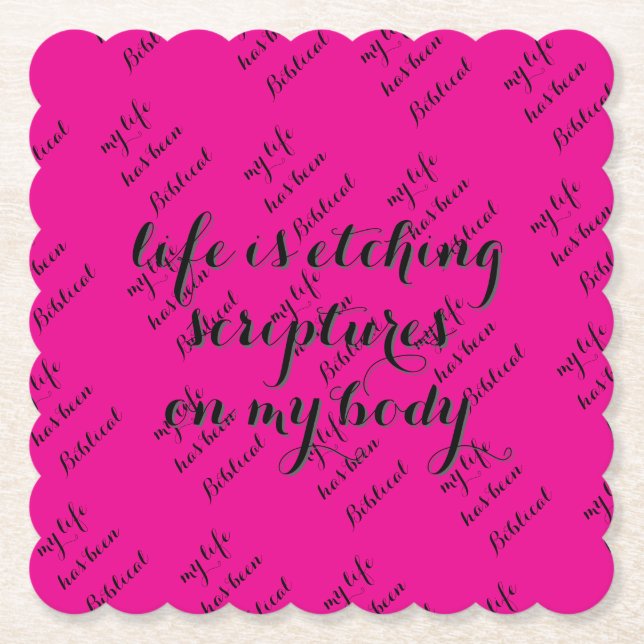 Bibliskt liv underlägg papper (Framsida)