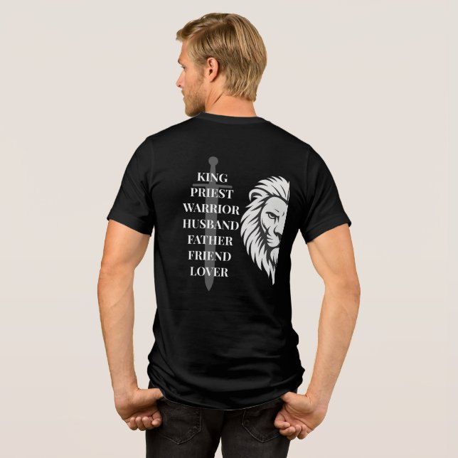 Bibliskt manlig t shirt (Baksida Full)