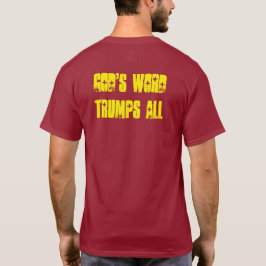Bibliskt tecken "gud ordtrumfer ALL" utslagsplats T Shirt