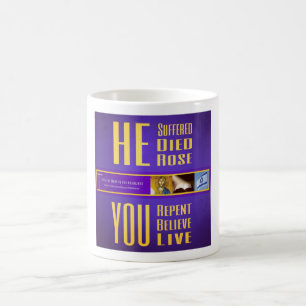 Bibliskt tecken ITH "dog HAN - DIG direkt" muggen Kaffemugg