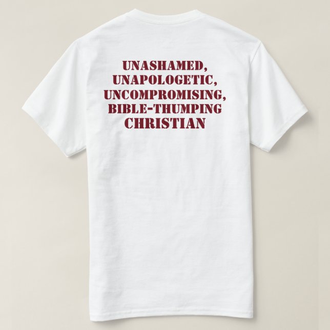 Biblivelssignal från CHRISTIAN T Shirt (Design baksida)