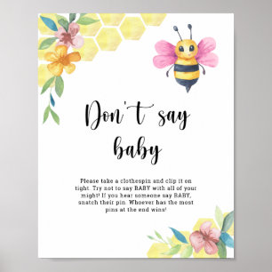 Biblöjn - Säga inte bebis Poster