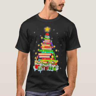 Bibrarian Bok Readers Ornament Julafton Bibliotek  T Shirt