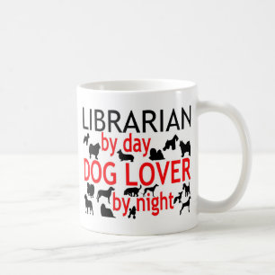 Bibrarian Hund älskare Kaffemugg