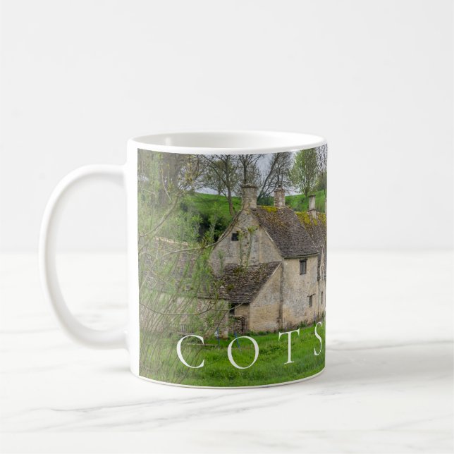Bibury Arlington Row visar kaffe mugg (Vänster)