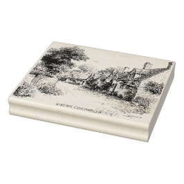 Bibury Cotswments Frimärke Stämpel