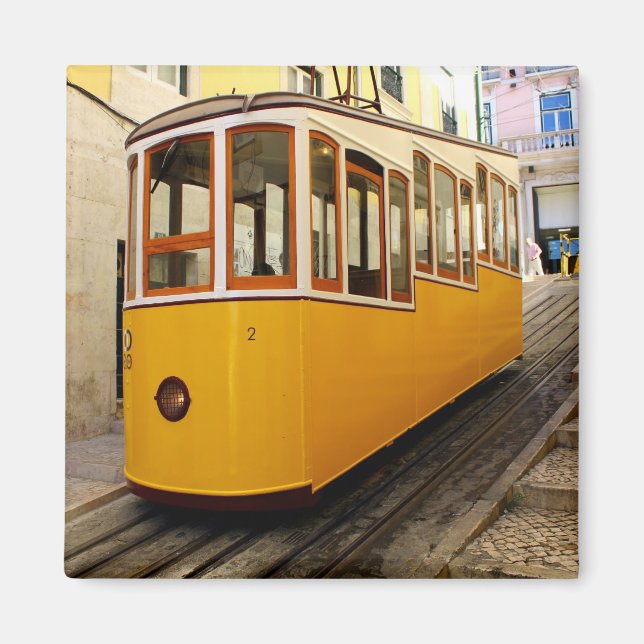 Bica Funicular, Lisbon, Portugal Magnet (Framsidan)