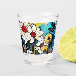 Bicchiere con motivo