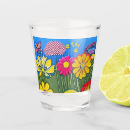 Bicchiere con motivo