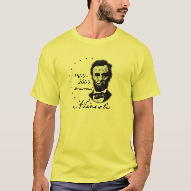Bicentennial (Abe) Abraham Lincoln T-shirt (Framsida)