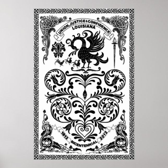 Bicentennial Louisiana Mardi Gras Party Se anmärkn Poster (Framsidan)