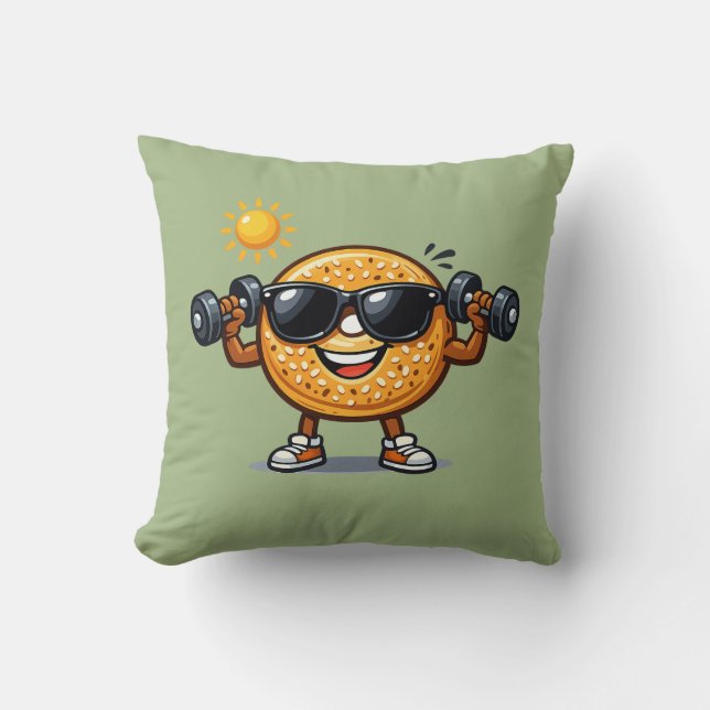 Bicep Bagel Kudde (Framsida)