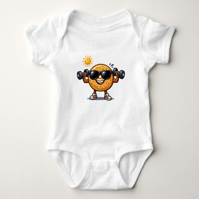 Bicep Bagel T Shirt (Framsida)