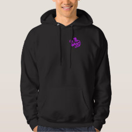 Bicep Curl Minimalist Gym - Purple Fitness Design Hoodie