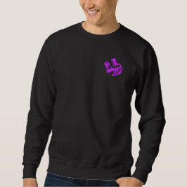 Bicep Curl Minimalist Gym - Purple Fitness Design Lång Ärmad Tröja