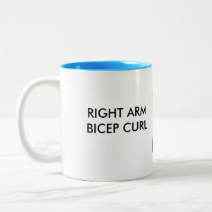 Bicepkrullningsmugg Två-Tonad Mugg