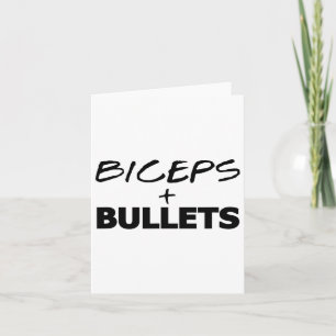 Biceps and Bullets Workout Fitness Bodybuilding Gi Kort