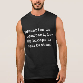 Bicepsen är importanter ärmlös t-shirt