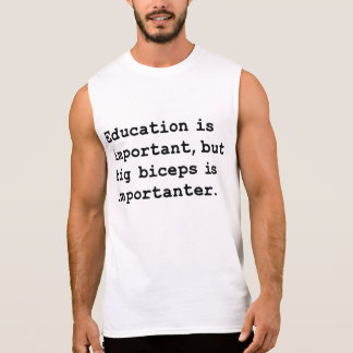 Bicepsen är importanter ärmlös tee
