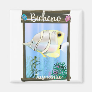 Bicheno Tasmania vintage resor poster Magnet