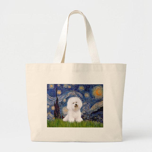 Bichon 1 - Starry Night Jumbo Tygkasse (Framsidan)