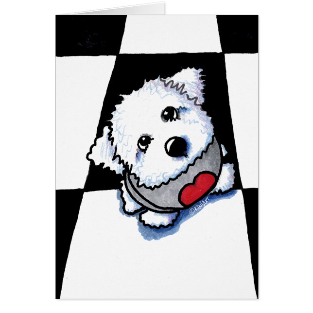 Bichon Baby-anteckningskort OBS Kort (Framsidan)