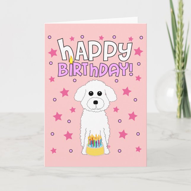 Bichon Birthday Kort (Framsida)