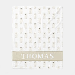 Bichon Bolognese Havanese Maltese Coton Havapoo Fleecefilt