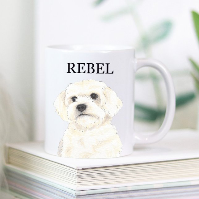 Bichon, Bolognese, Koton, Havanese, Malta Kaffemugg (Skapare uppladdad)