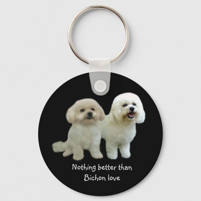 Bichon Buddies Keychain Nyckelring (Framsida)
