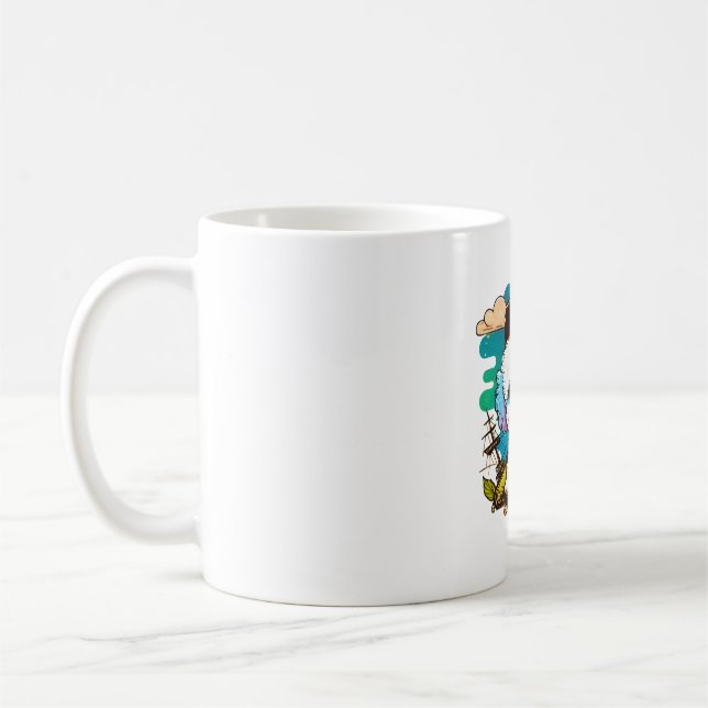 Bichon Dog Pirate Kaffemugg (Vänster)
