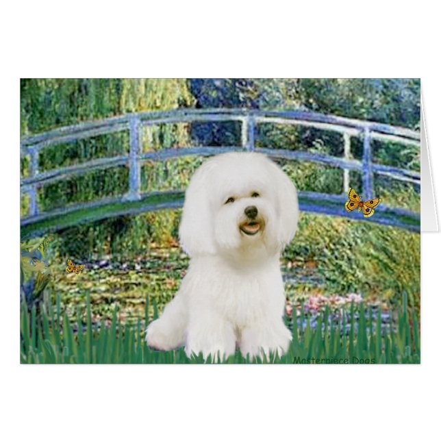 Bichon Frise 1 - Bro Hälsningskort (Framsidan Horizontal)