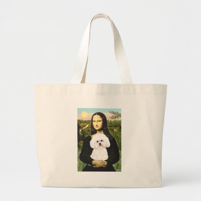 Bichon Frise 2R - Mona Lisa Jumbo Tygkasse (Framsidan)