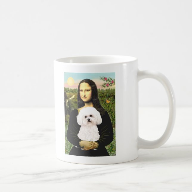 Bichon Frise 2R - Mona Lisa Kaffemugg (Höger)