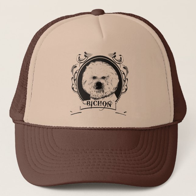 BICHON-FRISE (3) TRUCKERKEPS (Framsida)