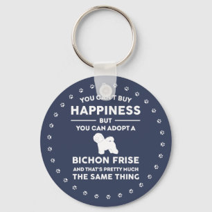 Bichon Frise Adoption Lycka Nyckelring