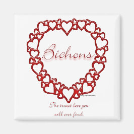 Bichon Frise Äkta kärlek Magnet