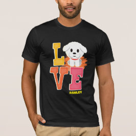 Bichon Frisé älskare söt färg T Shirt