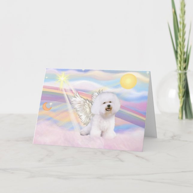Bichon Frise Angel Kort (Framsida)