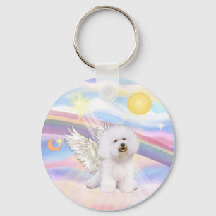 Bichon Frise Angel Nyckelring