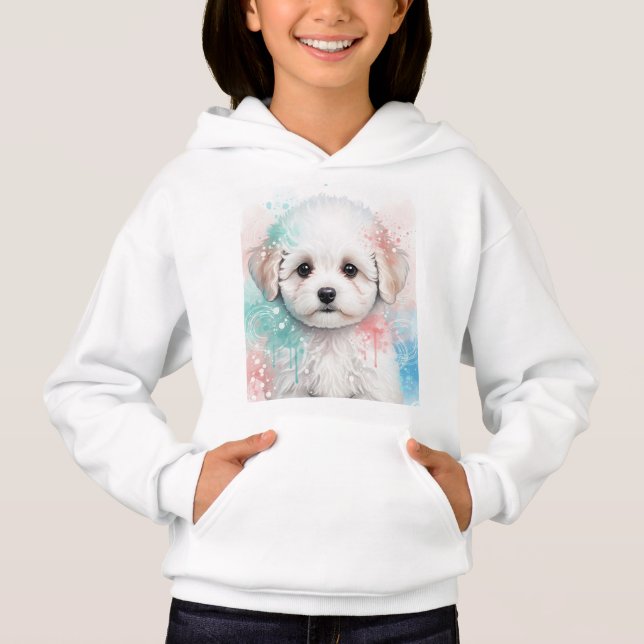 Bichon Frise av Natasha Us T Shirt (Framsida)