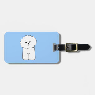 Bichon Frise. Bagagebricka
