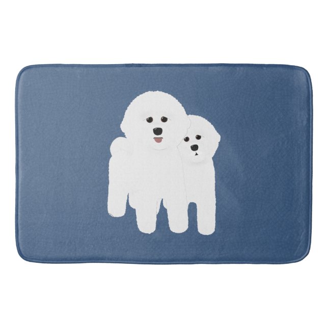 Bichon Frise Bathmat Badrumsmatta (Framsidan)
