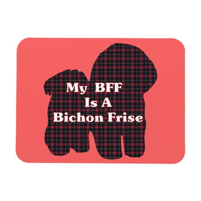 Bichon Frise BFF Magnet (Horisontell)