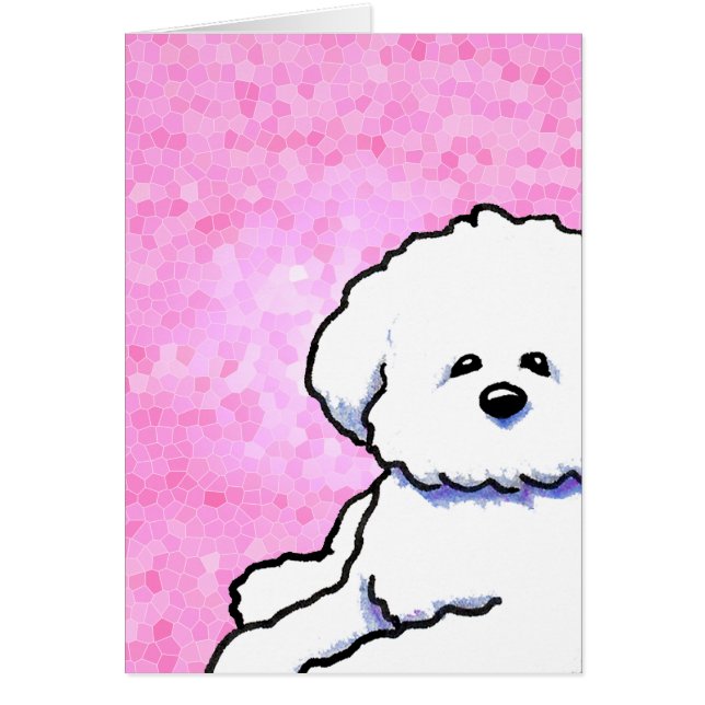 Bichon Frise Card OBS Kort (Framsidan)