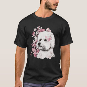 Bichon Frise Cherry Blommar Hund aveln japansk Sak T Shirt