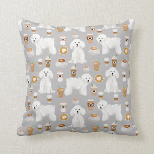 BIchon Frise Coffee-Hund Kudde