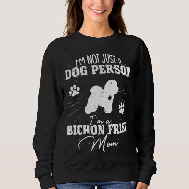 Bichon Frise Dog Mom  for Women Puppy  Mothers Day T Shirt (Framsida)