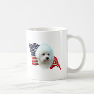 Bichon Frise Flagga Kaffemugg